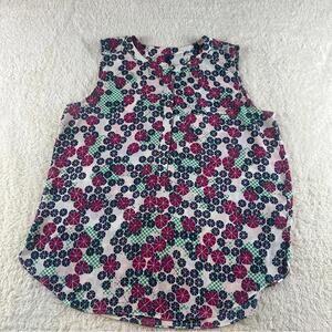 NYDJ Women's Sleeveless Floral Print Top, Size Large